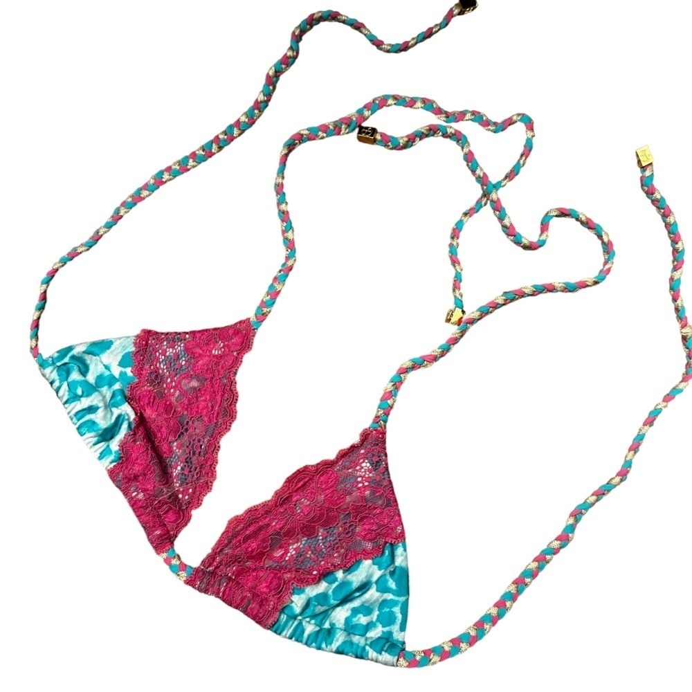 Beach Bunny Animal Print Bikini Top